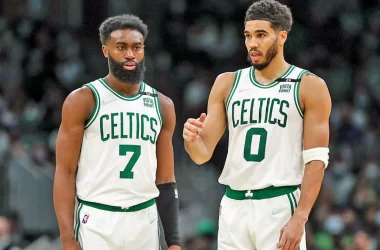 Jayson Tatum and Jaylen Brown